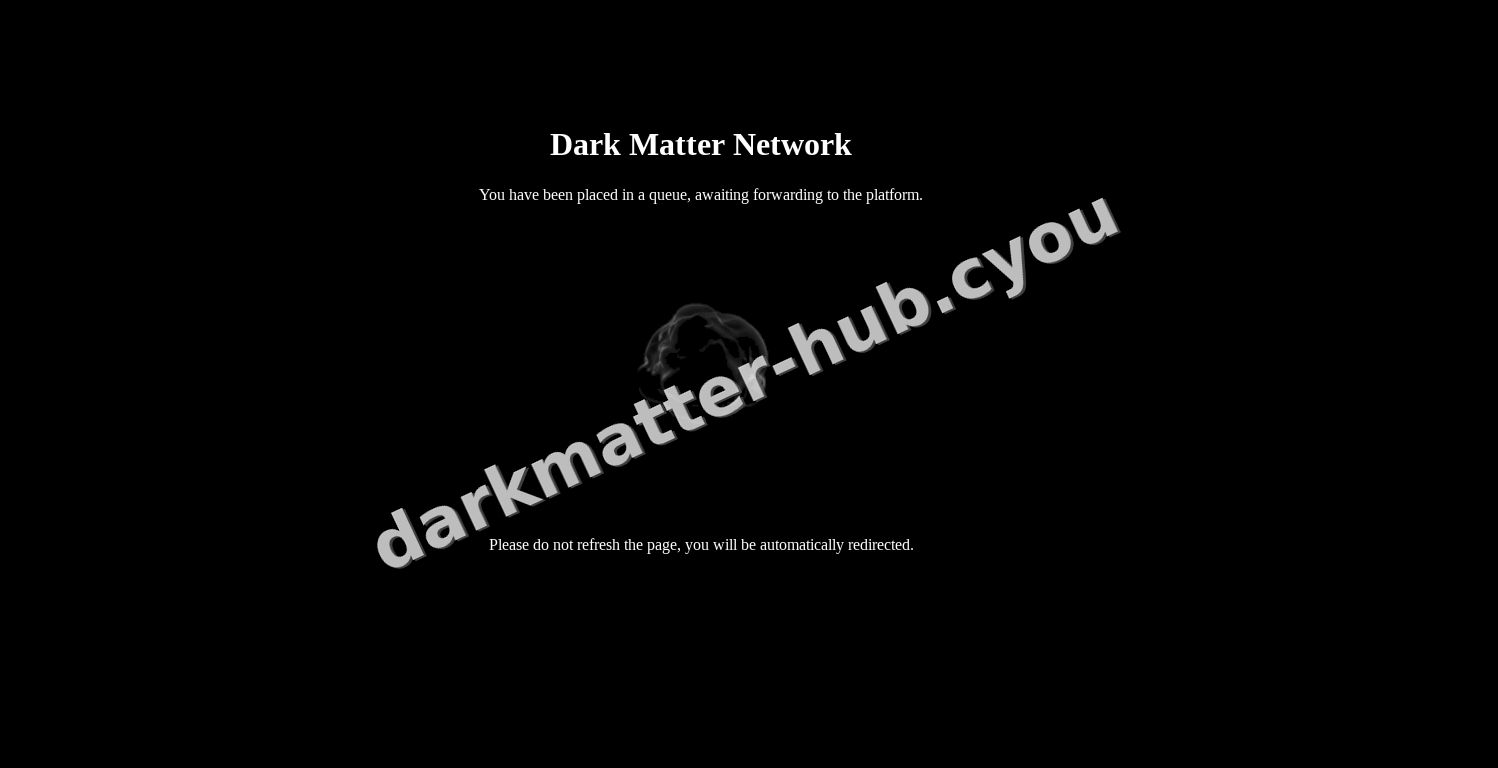 Darkmatter Market interface — view 1